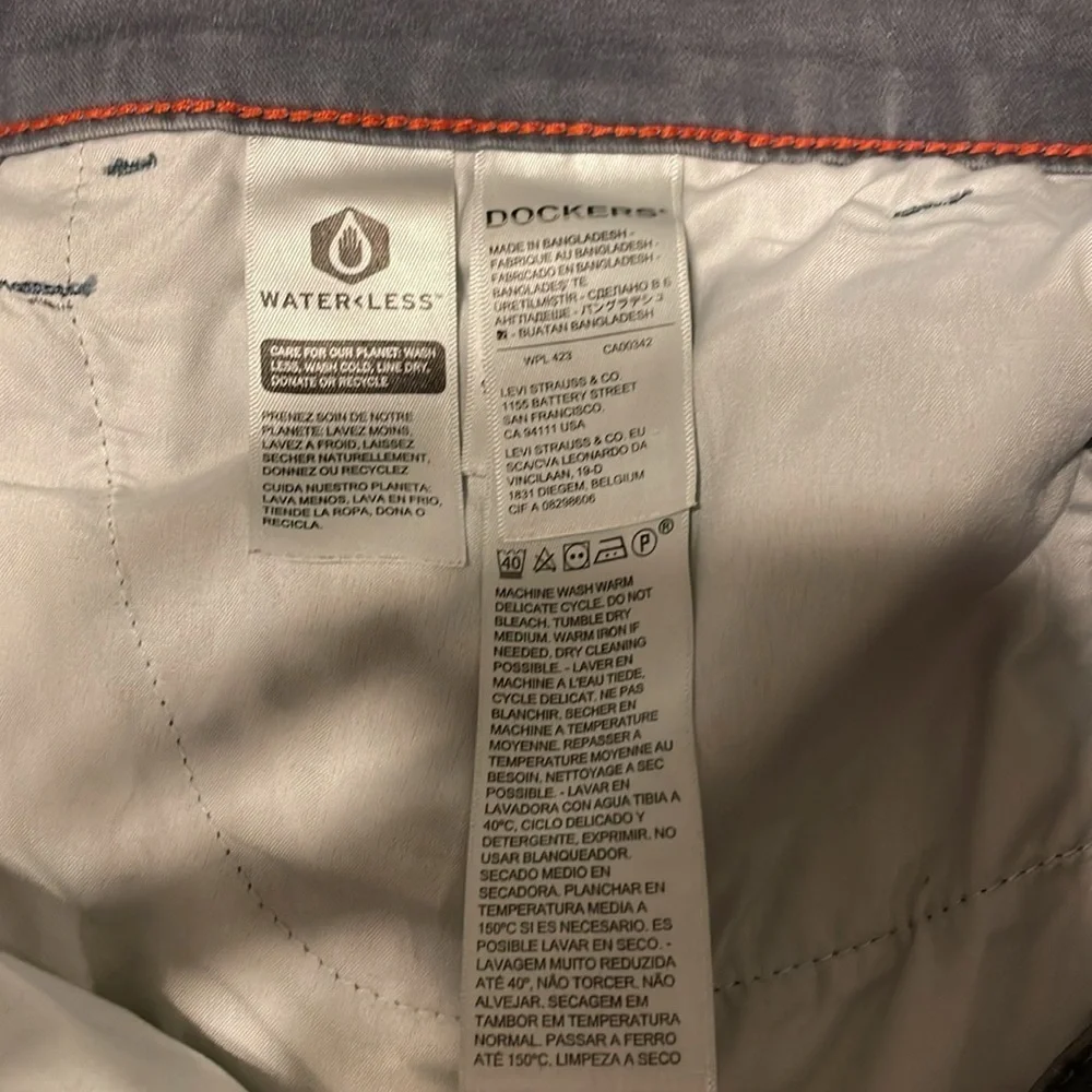 GUC Dockers grey slim fit 5 pocket twill pants